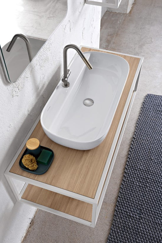 Lavabo da appoggio WHITE - 76 x 38 cm