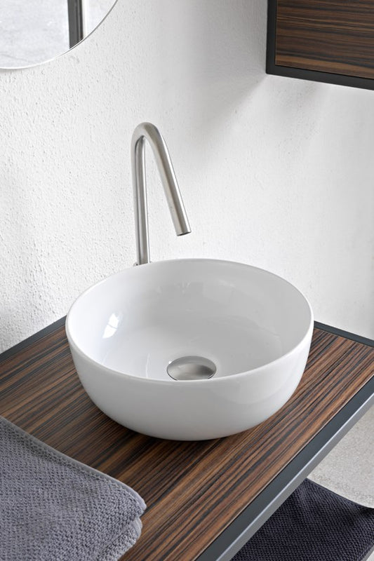 Lavabo da appoggio WHITE - Ø39 cm