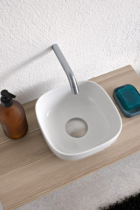 Lavabo da appoggio WHITE - 22,5 x 22,5 cm