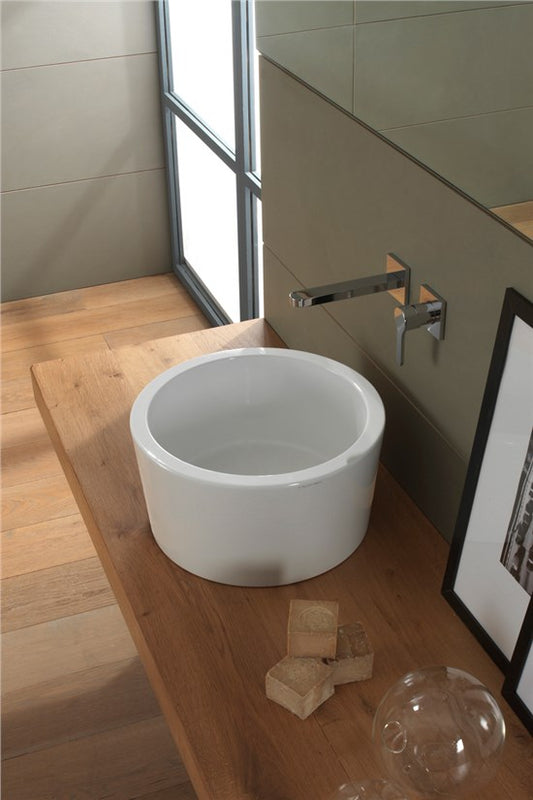 Lavabo da appoggio WHITE - Ø42 cm