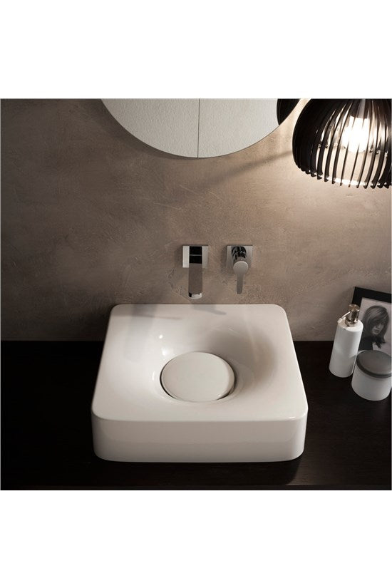 Lavabo  da appoggio o sospeso WHITE - 50 x43,5 cm