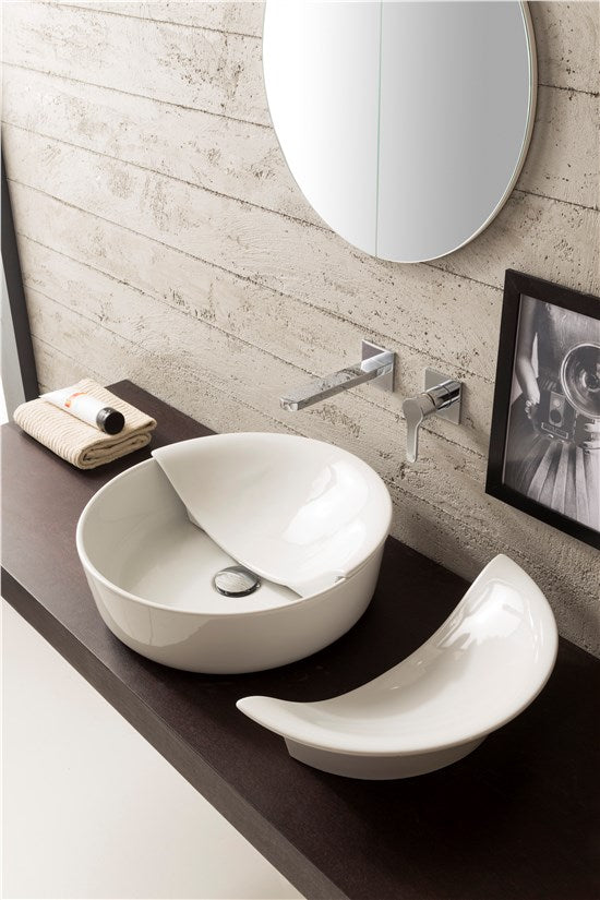 Lavabo da appoggio WHITE - ø45 cm