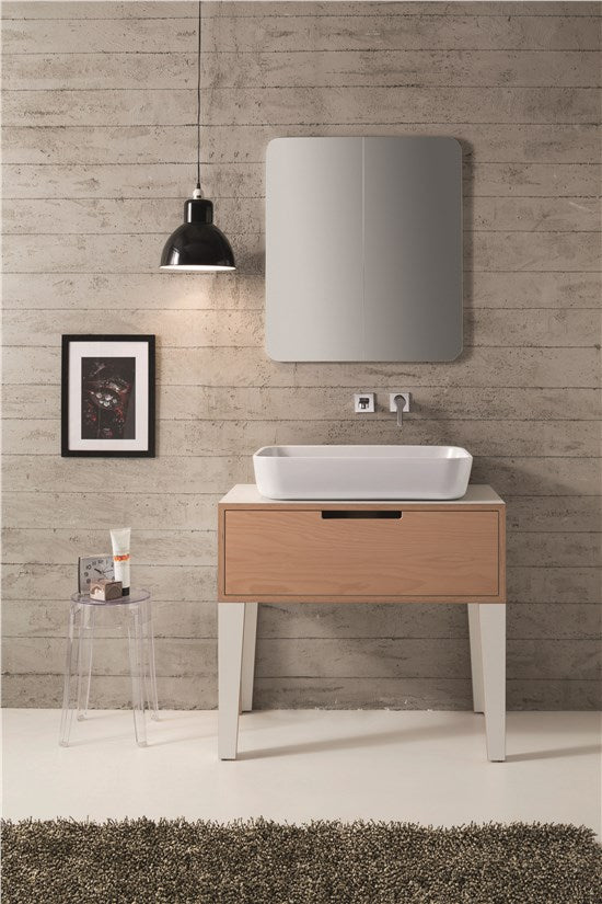 Lavabo da appoggio WHITE - 70 x 45 cm