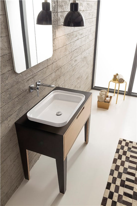 Lavabo da incasso WHITE - 70 x 45 cm