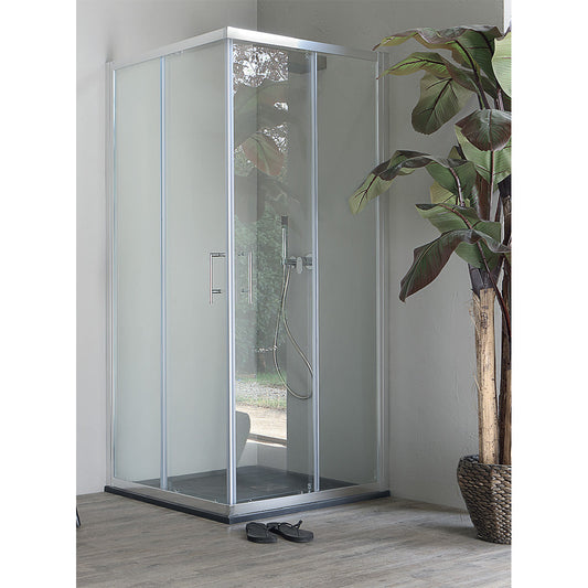 Tamanaco ECO Box doccia rettangolare porte scorrevoli 800x1000 vetro temperato 6mm