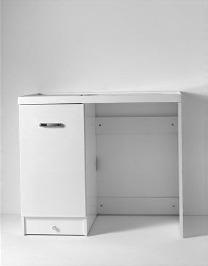 1 anta - inserimento lavatrice dx o sx - BIANCO OPACO