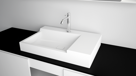 Lavabo IBISCO 70x45 - Bianco lucido