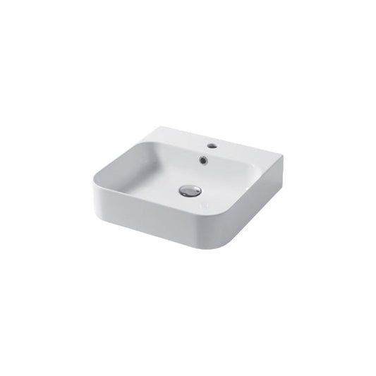 Slim Lavabo Appoggio/Parete 45x48 h 12 cm/ 1 foro