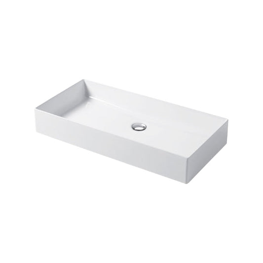 Slim Square Lavabo Appoggio 80x38 h 12 cm